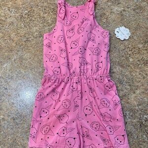 New Pink Peony Kids Ice Cream Scoop Romper – Size 6